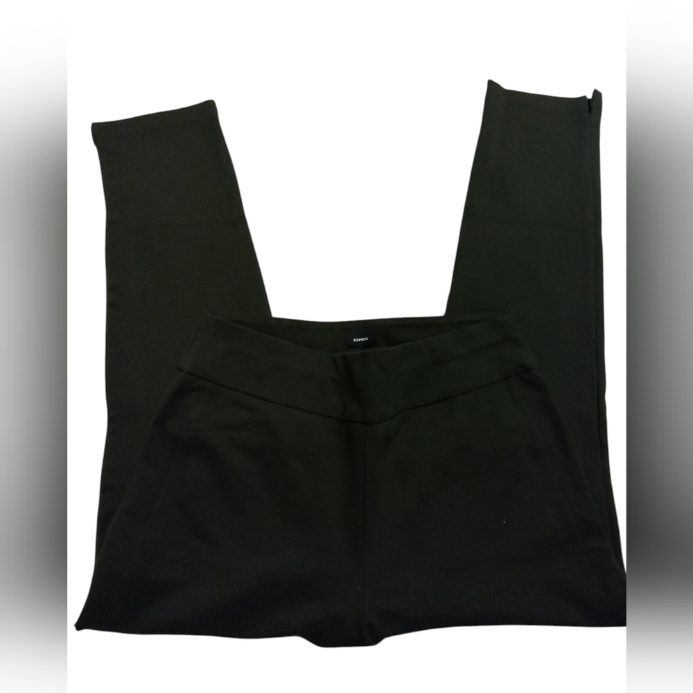 GUC Express Classic Gray Charcoal Women's Pants Pullon Stretch Comfort Large